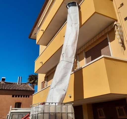 Buy Stortslurf® instead of hiring a debris chute