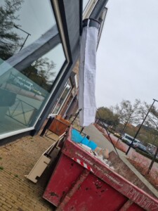 Stortslurf flexible rubbish chute in use — product photo 10