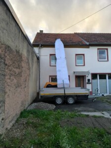 Stortslurf flexible rubbish chute in use — product photo 13